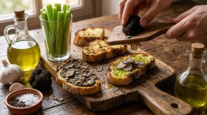 bruschette al tartufo nero