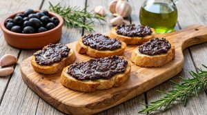 crostini con pasta di olive