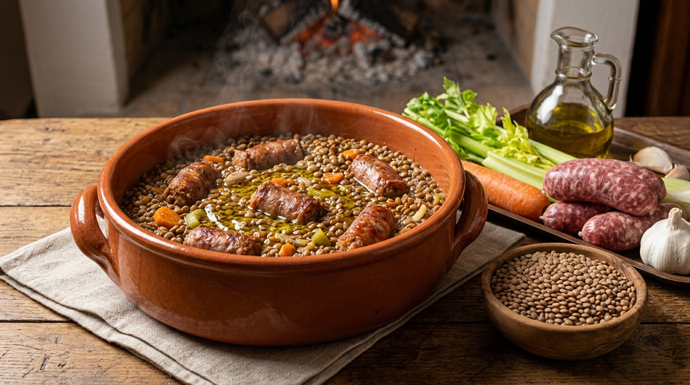 Lenticchie con salsicce