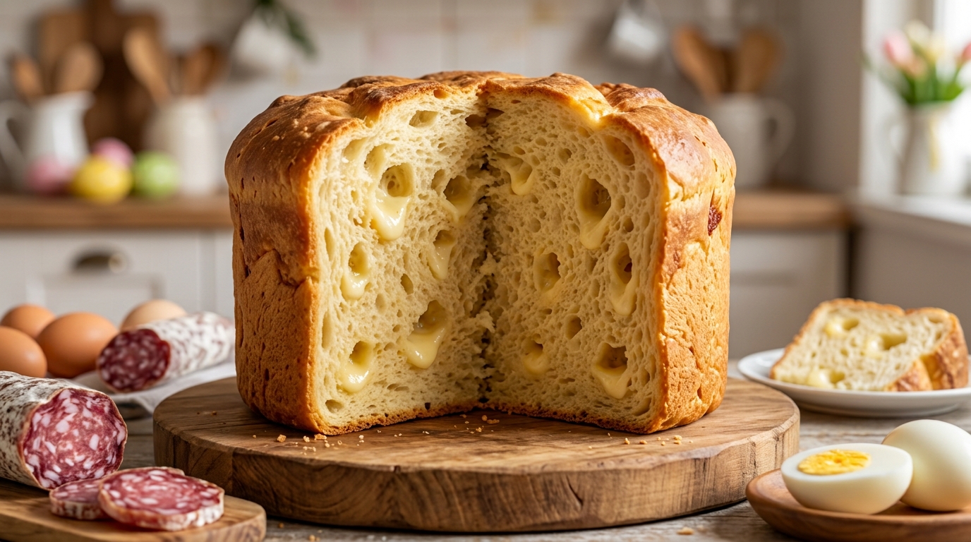 Pizza di Pasqua salata (Torta al Formaggio)