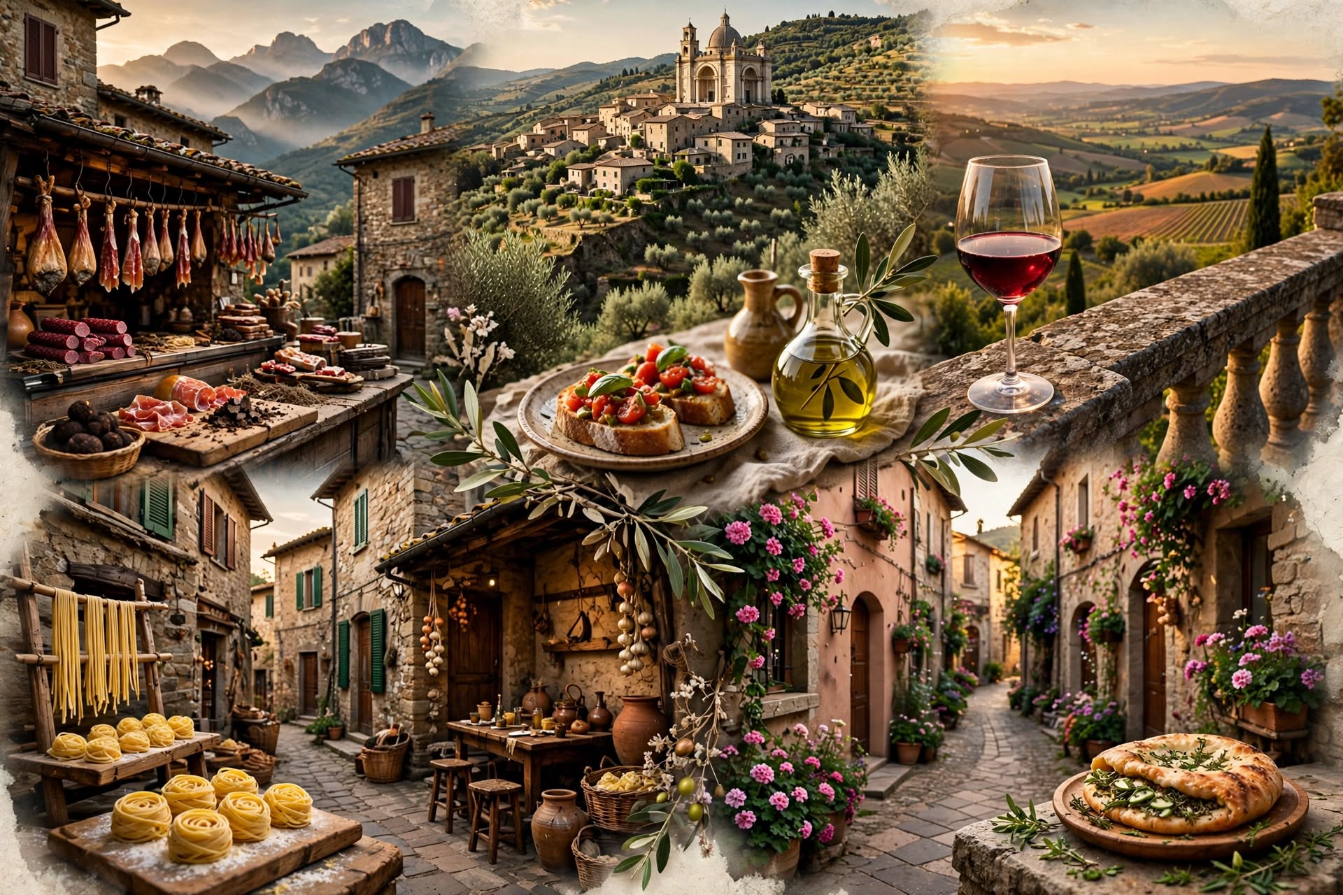 Cinque borghi in Umbria da scoprire attraverso i loro sapori
