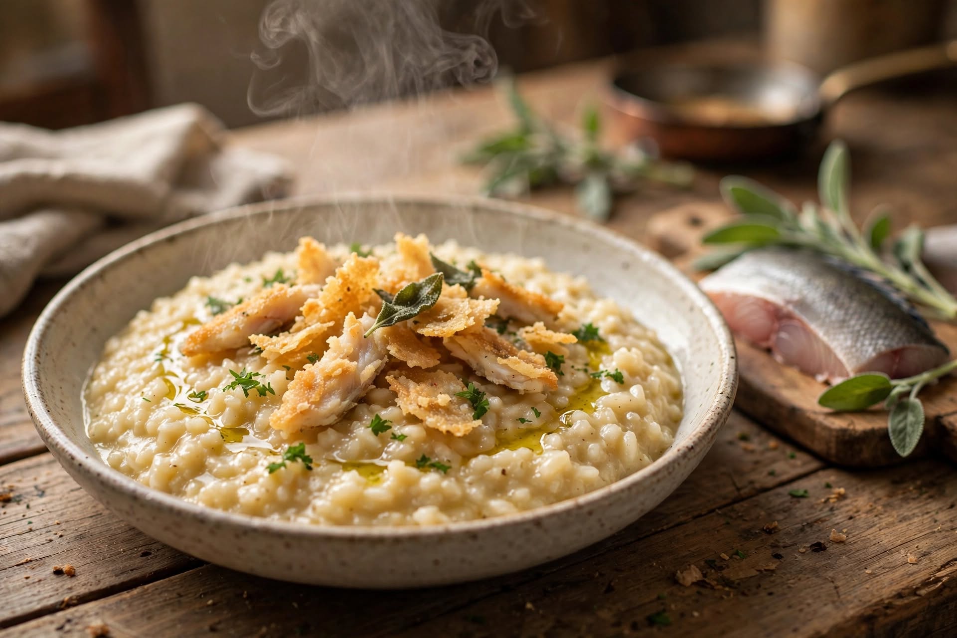 Risotto al filetto di persico