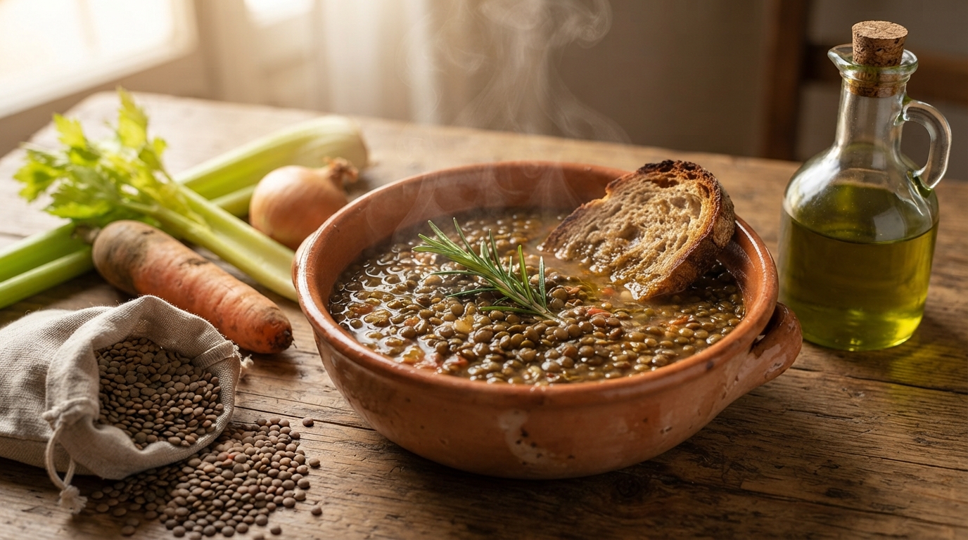Zuppa di lenticchie IGP di Castelluccio di Norcia